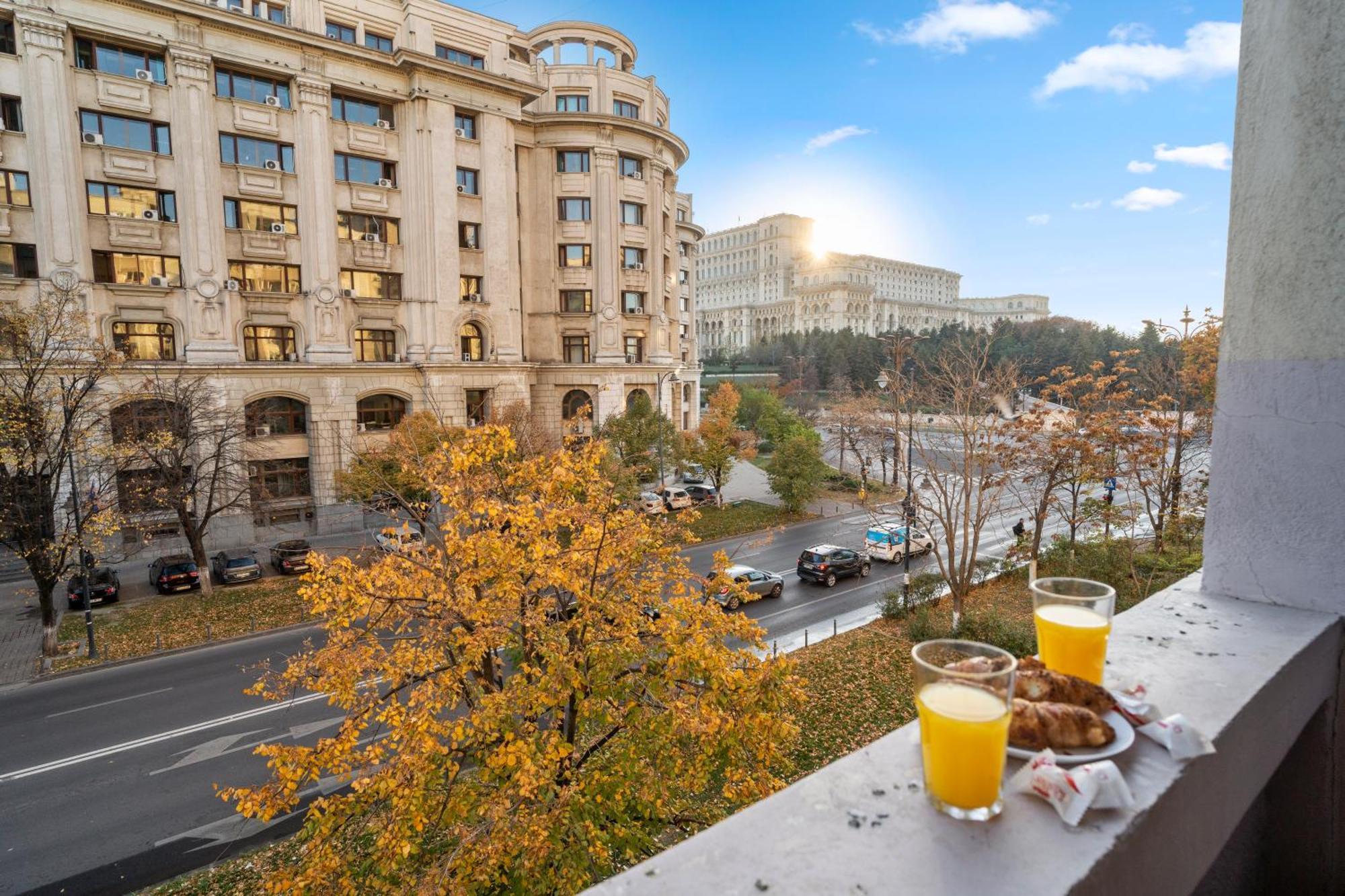 Ferienwohnung Parliament Pearl - Amazing View - Old Town Bukarest Exterior foto